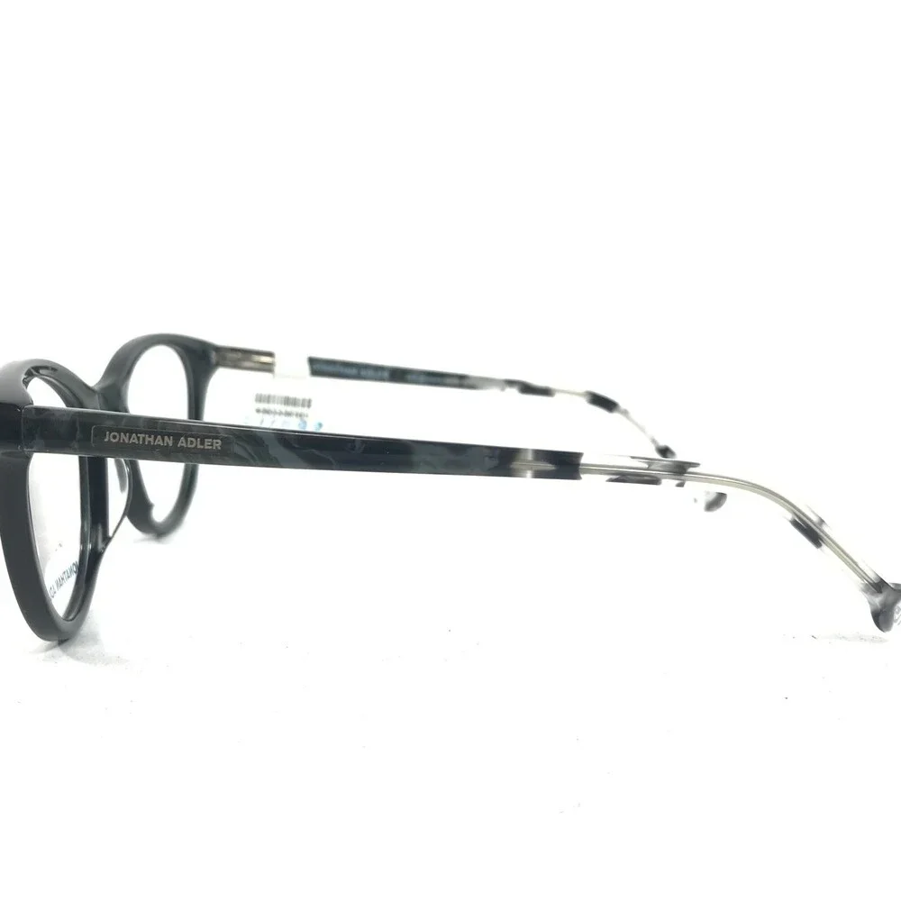 Jonathan Adler Eyeglasses Frames JA307UF Black Gray Marble Cat Eye 51-20-140